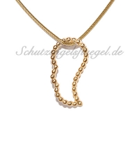 Schutzengelsflügel einflügelig Größe S<br>in 585/000 Gelbgold